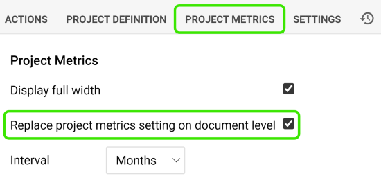 Action Metric Template